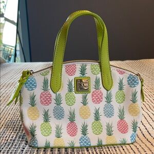 Dooney & Bourke Pineapple Satchel - Green and Multicolor